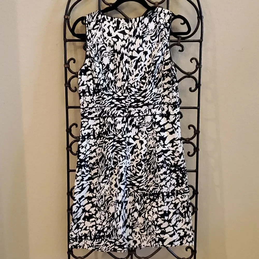 ‎TORY BURCH Printed Cotton-Silk Dress - Size 8
